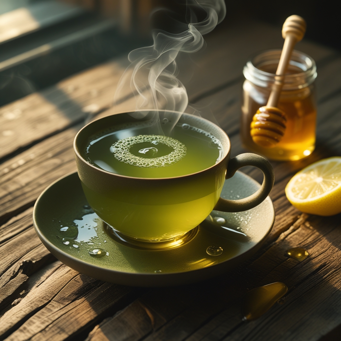 Natural fat burners like green tea and lemon water